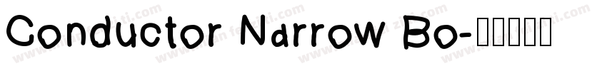 Conductor Narrow Bo字体转换